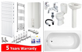 Biasi Basica 28 Combi Boiler + 7 Rads + Bathroom suite Home Renovation Pack