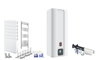 BIASI RinNova Combi 25/30/35kw Heating Boiler and 7 Radiators