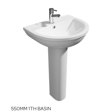 BIJ Round Basin and Pedestal 550MM