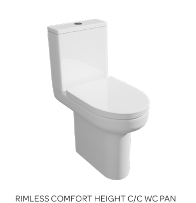 BIJ D Shape Rimless Toilet and Seat