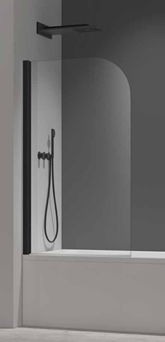 Bath Screen Available In Chrome, Black, Brushed Brass, Brushed Bronze and Gun Metal