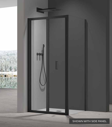 Bifold Door and Side Panels 6mm - Available in Chrome, Brushed Brass, Black