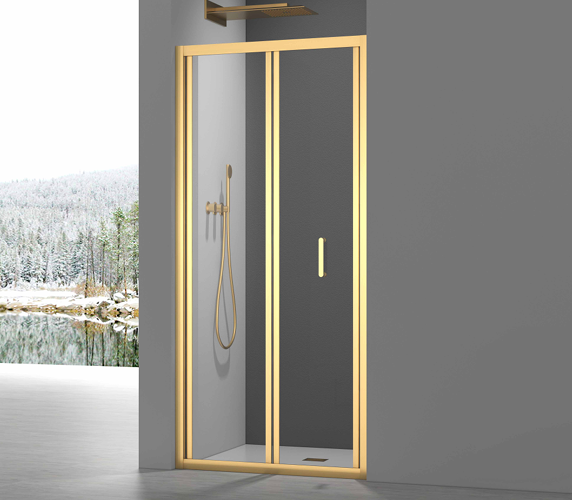 Bifold Door and Side Panels 6mm - Available in Chrome, Brushed Brass, Black