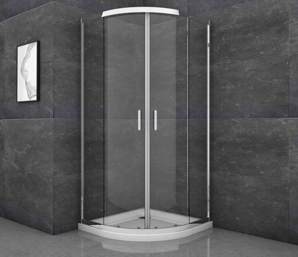 Shower Enclosure Suite Includes 700 / 800 and 900 Quadrant Glass and trays, Toilet + Tap