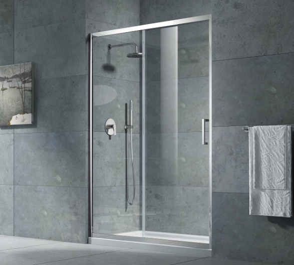 Silver Sliding Door and Side Panels 8mm