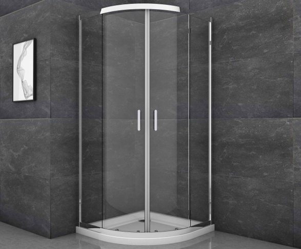 Two Door Quadrant 6mm - Available in Chrome, Brushed Brass, Black