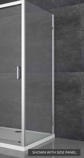 Sliding Doors and Side Panels 6mm - Available in Chrome, Brushed Brass, Black