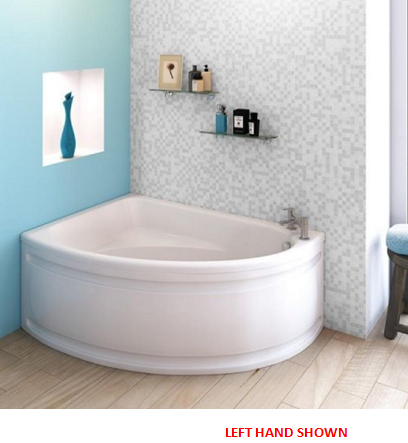 Offset Corner Bath 1500 x 1050mm and Panel