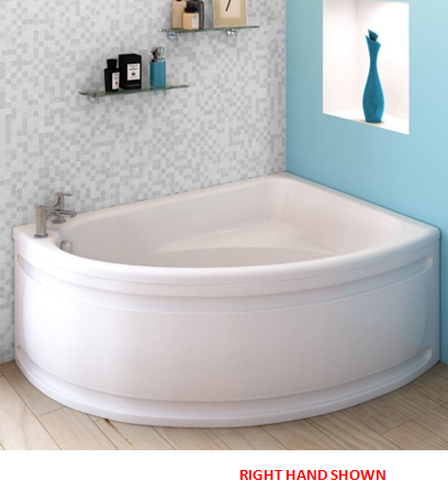 Offset Corner Bath 1500 x 1050mm and Panel