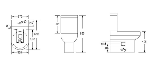 Modern Bathroom Suite 1700mmx800 Double End D Shape Bath toilet +  Vanity Unit Taps