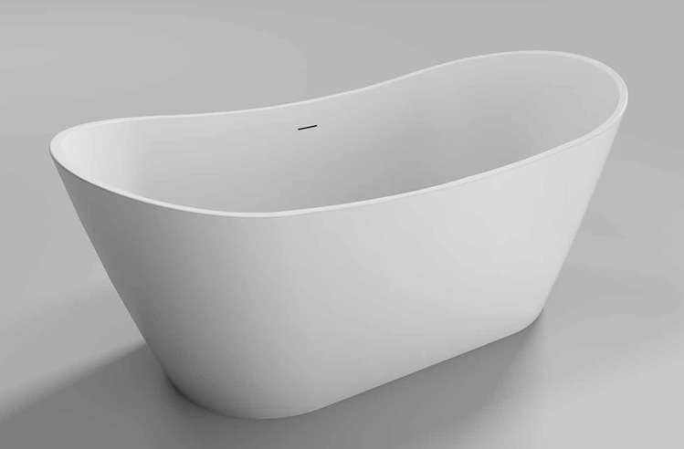 EME Free Standing Bath Matt White 1700 x 800mm