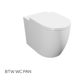 GEN Round Shape Rimless Close to Wall Pan and Cistern Including Seat
