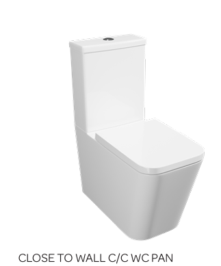 GEN Square Shape Rimless Toilet Including Seat
