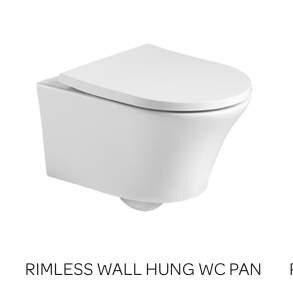 KAM D Shape Rimless Toilet and Seat