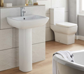 KOR Square Toilet and 550mm Basin Set Including Seat