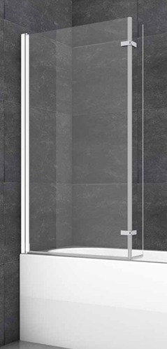 Bath Screen Available In Chrome, Black, Brushed Brass, Brushed Bronze and Gun Metal