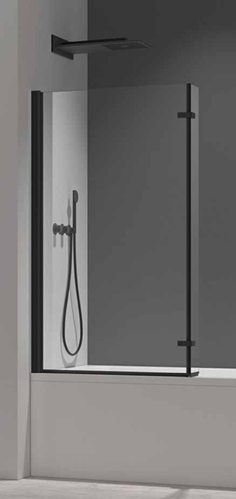 Bath Screen Available In Chrome, Black, Brushed Brass, Brushed Bronze and Gun Metal