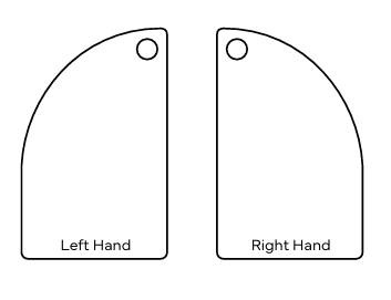 Quadrant / Off Set Stone Resin Trays 45mm