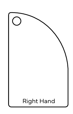 Quadrant / Off Set Stone Resin Trays 45mm