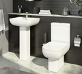 OPT Square Shape Rimless Toilet and 550mm Basin Set Including Seat