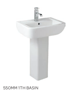 OPT Square Basin and Pedestal 550mm