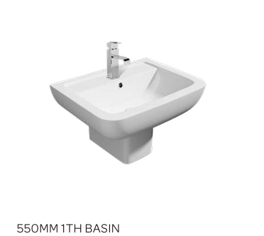 OPT Square Basin and Pedestal 550mm