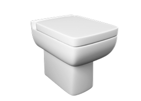 OPT Square Shape Rimless Toilet Including Seat