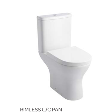 PRI Round Shape Rimless Toilet and Seat