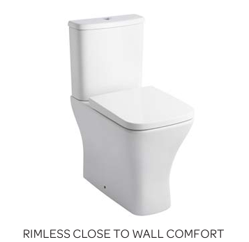 PRI Square Shape Rimless Toilet Including Seat