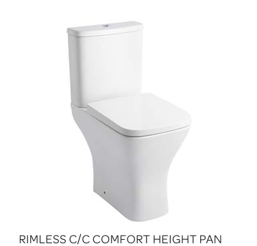 PRI Square Shape Rimless Toilet Including Seat