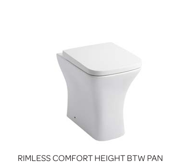 PRI Square Shape Rimless Toilet Including Seat
