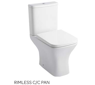 PRI Square Shape Rimless Toilet Including Seat
