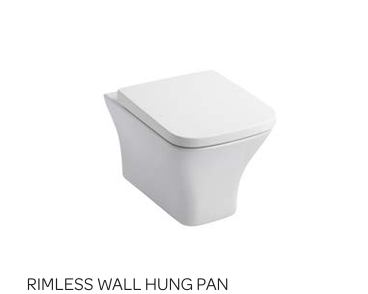 PRI Square Shape Rimless Toilet Including Seat