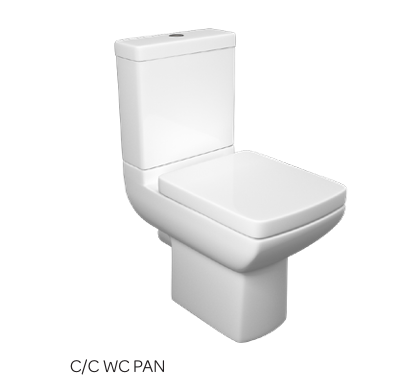 PUR Square Shape Toilet Including Seat