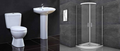 Shower Enclosure Suite Includes 700 / 800 and 900 Quadrant Glass and trays, Toilet + Tap