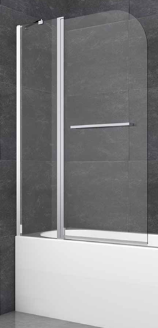 Bath Screen Available In Chrome, Black, Brushed Brass, Brushed Bronze and Gun Metal