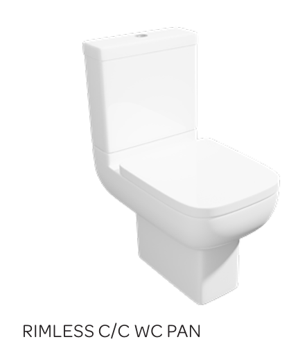 OPT Square Shape Rimless Toilet Including Seat