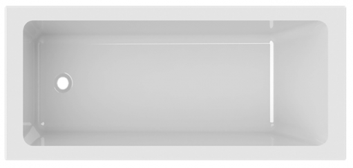 Square Axel Bath Single Ended 1700/1600/1500/1800 x 700/750/800mm