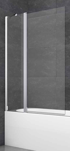 Bath Screen Available In Chrome, Black, Brushed Brass, Brushed Bronze and Gun Metal