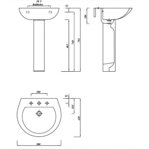 Bathroom Suite  Single Ended 1700/1600/1500/1400/1200 Bath suite Toilet Sink and Taps