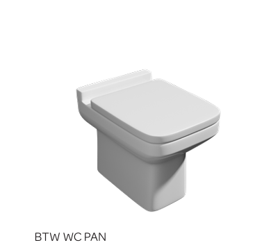 TRI Square Shape Rimless Toilet Including Seat