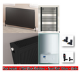 Vaillant Combi Boiler Heating Pack including 7 Matt Black Radiators