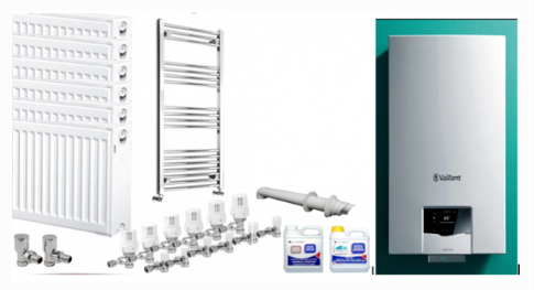 Vaillant Combi Boilers Central Heating Pack including 7 Radiators