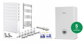 Worcester 1000 Combi Boiler Central Heating Pack including 7 Radiators