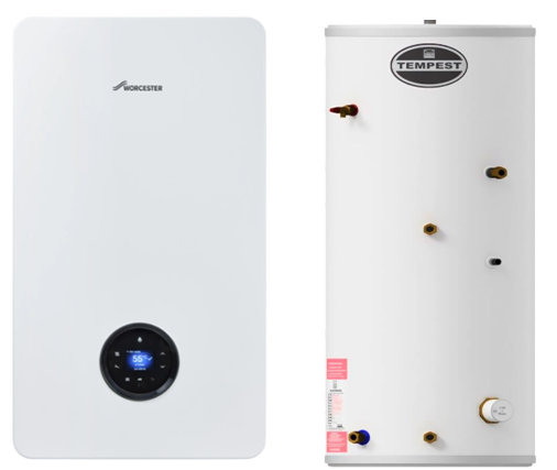 Worcester Bosch Greenstar 8000+ 35kW System / Flue and 300 Ltr Indirect cylinder System Pack