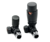 TRV Radiator Valves with Angled, Corner and Straight available in 13 different colours