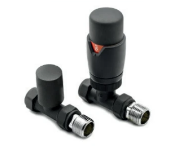 TRV Radiator Valves with Angled, Corner and Straight available in 13 different colours