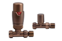 TRV Radiator Valves with Angled, Corner and Straight available in 13 different colours