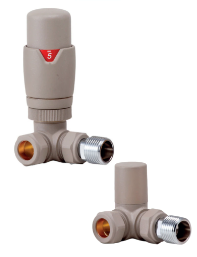 TRV Radiator Valves with Angled, Corner and Straight available in 13 different colours