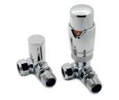 TRV Radiator Valves with Angled, Corner and Straight available in 13 different colours